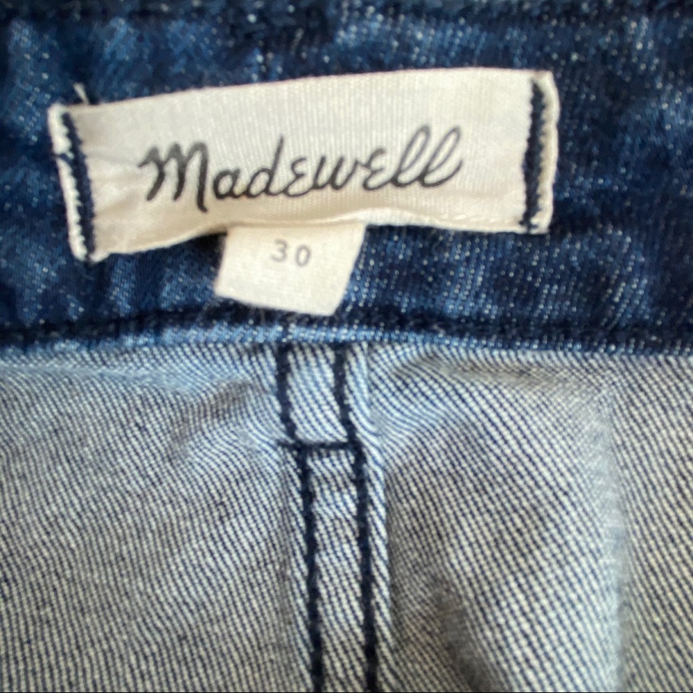 Madewell Utility Denim Zip Skirt Size 30 - Picture 8 of 8